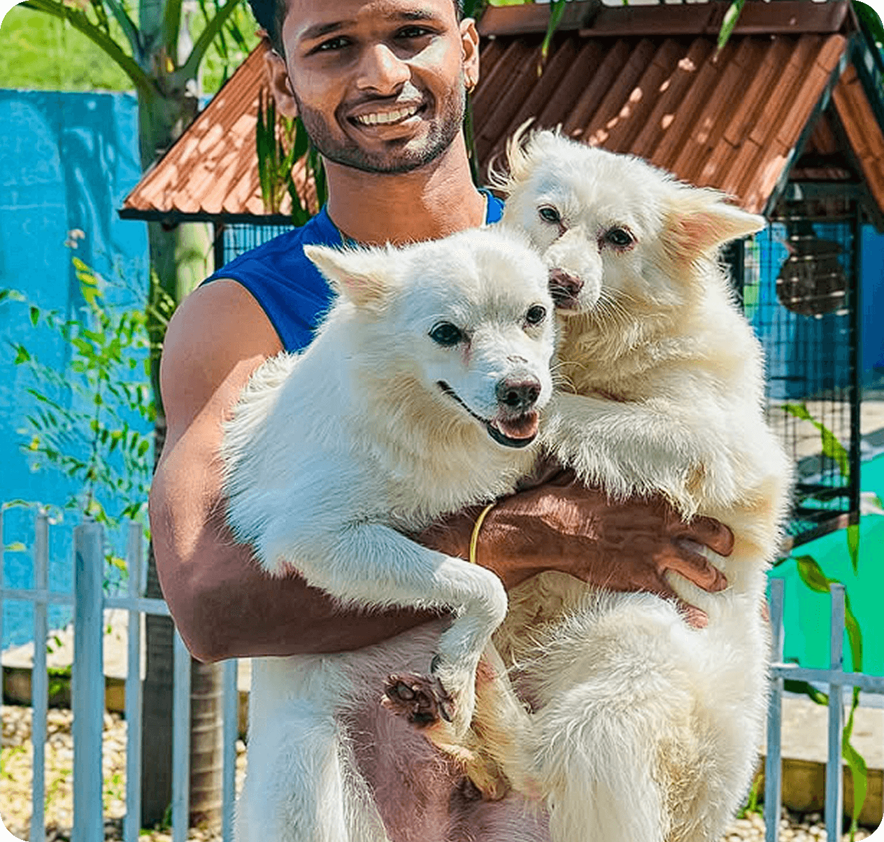 Happy client at RC Pet Resort