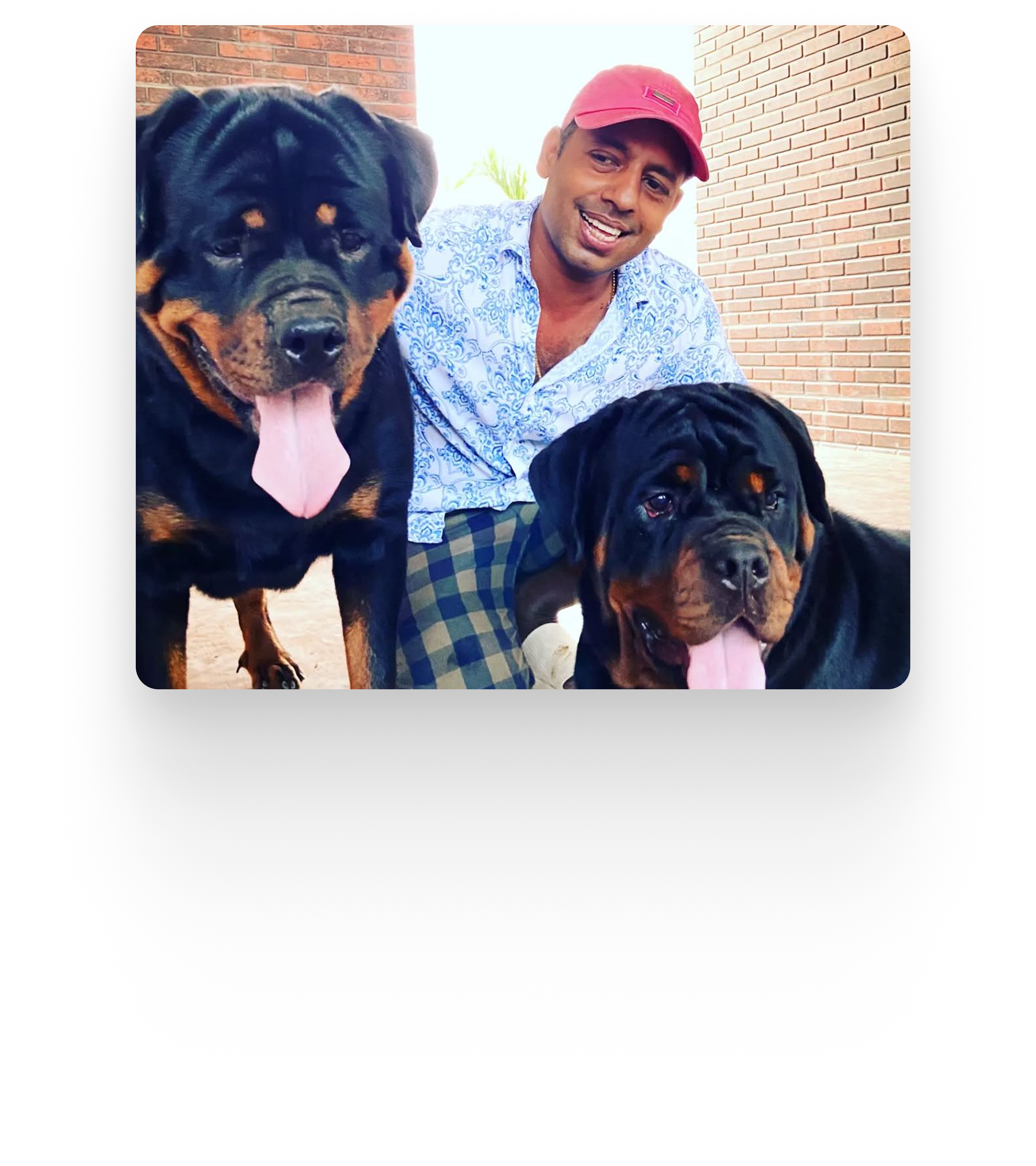 Founder with Pets